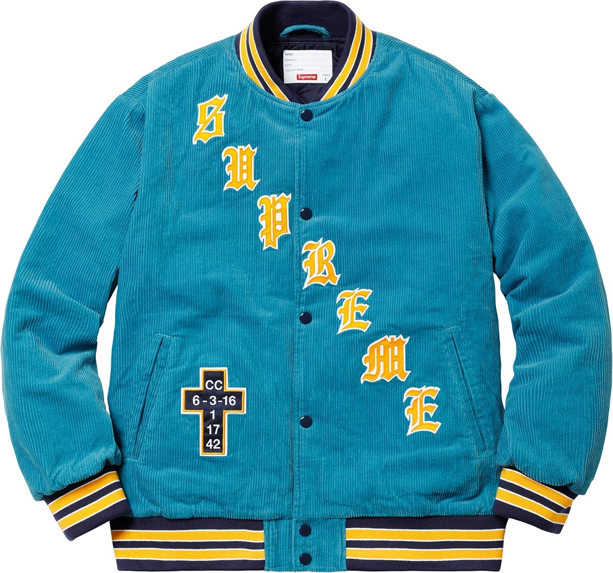 Old English Corduroy Varsity Jacket view 19